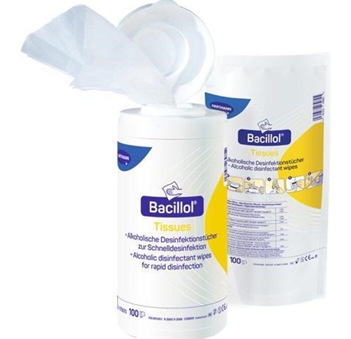 Bacillol-Tissues, Box 100 Stück Flächen-Desinfektionstücher